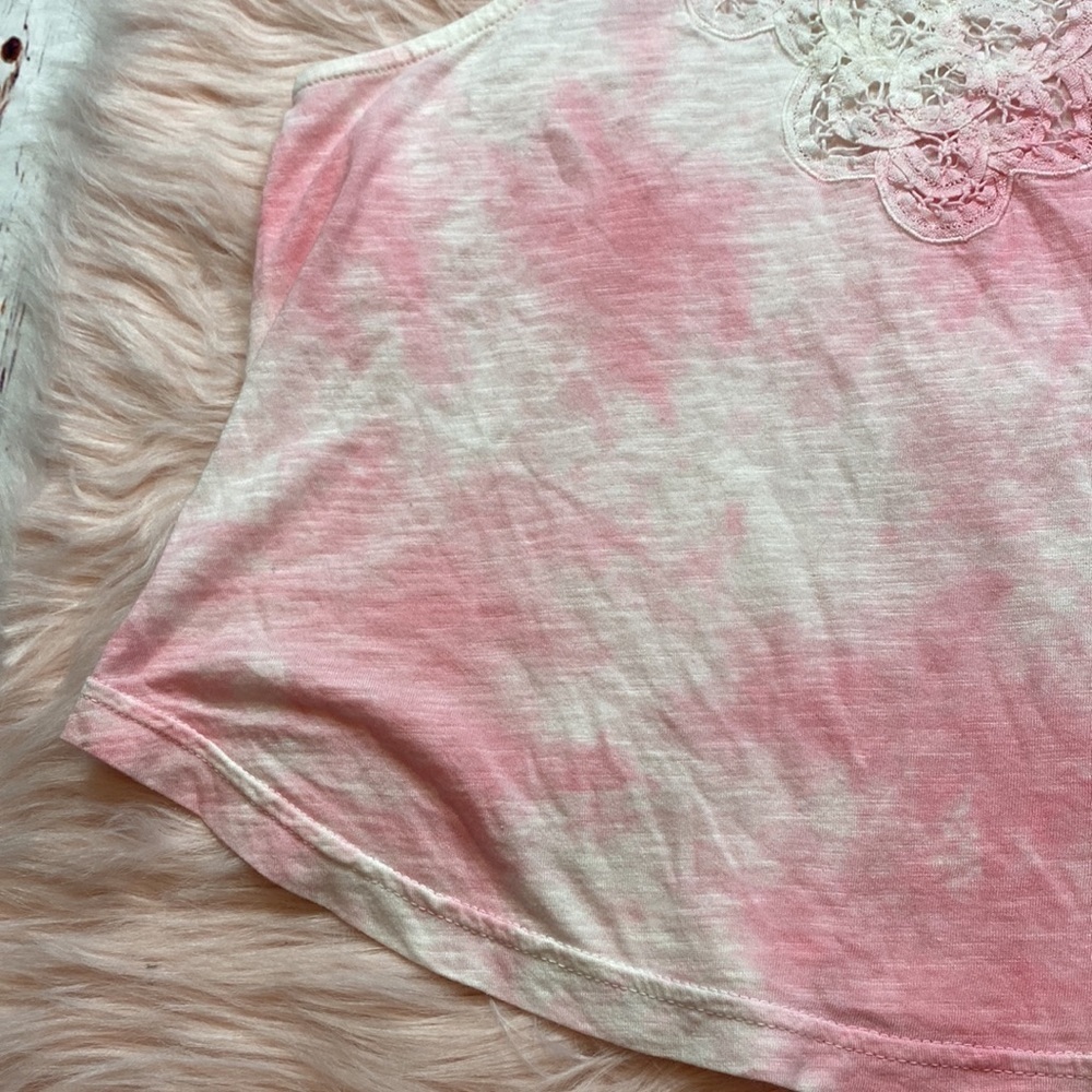 LoveShackFancy Fornina Tank in Pink Tye Dye sz S - Picture 7 of 11